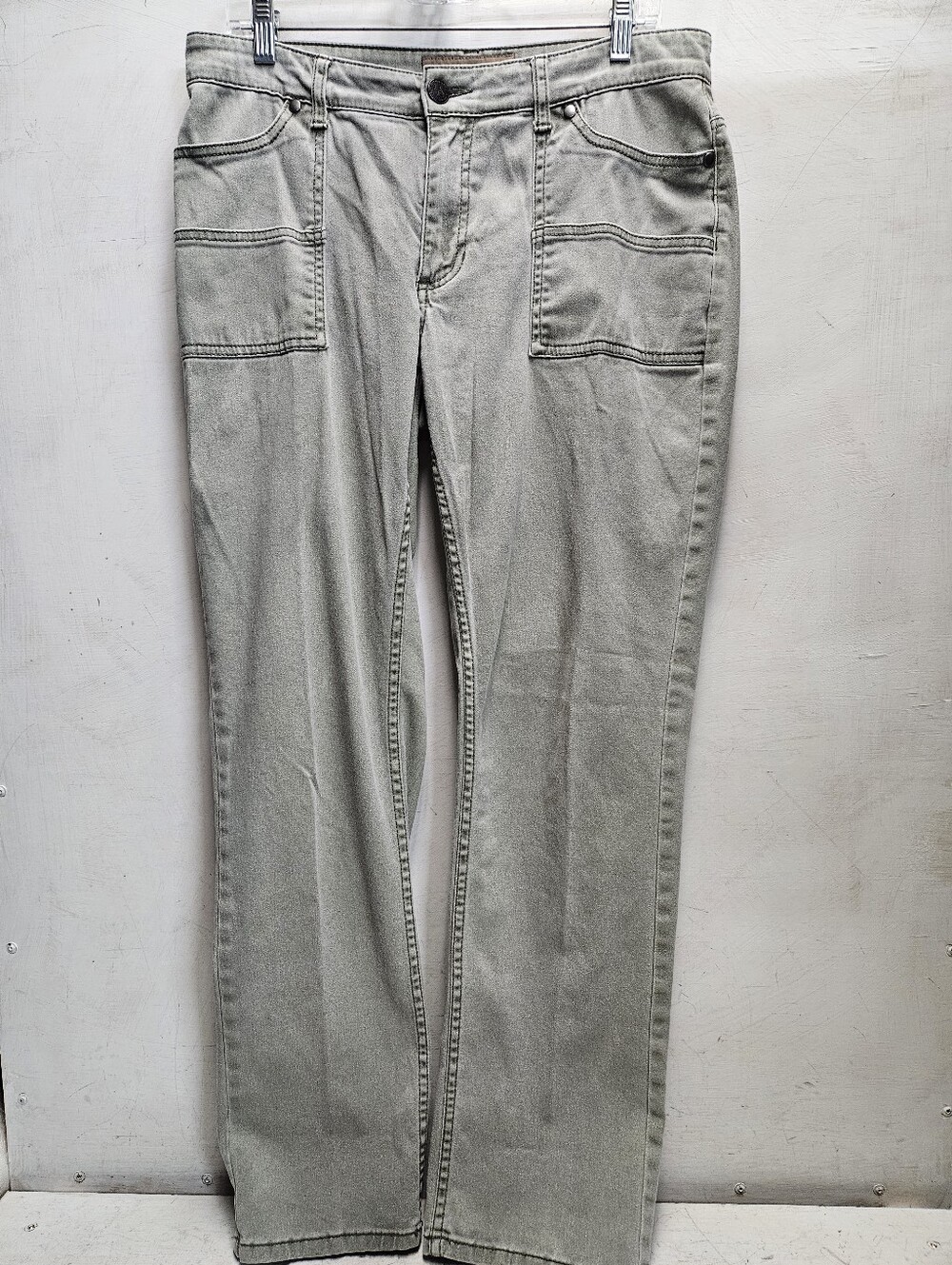Bit & Bridle Sage Green Jeans Pants Womens Size 10 Straight Leg